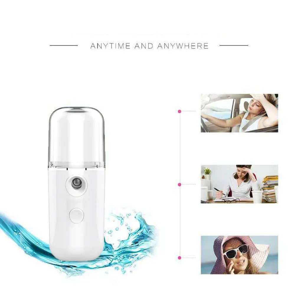 Nano facial Sprayer USB Nebulizer Face steamer Humidifier Hydrating Anti-aging Wrinkle Women Beauty Skin Care Tools Santitizer